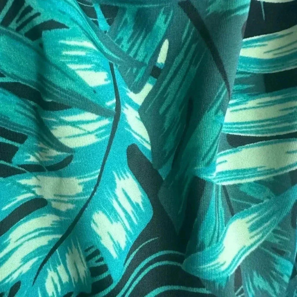 Cacique Swim Palm leaf print bottom skort size 24 - Picture 7 of 10